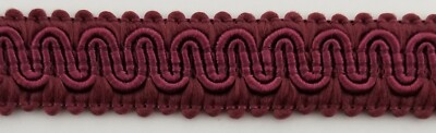 1/2'' Scroll Braid Gimp w/ Backing - 10 Continuous Yards - Many Color Options!