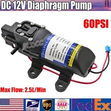 DC12V 60PSI Self Priming Diaphragm Pump 2.5L/M High Flow Electrical Sprayer Pump