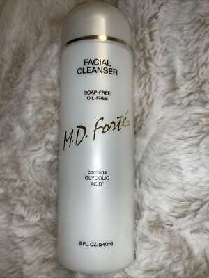 MD M.D. Glycolic FORTE FACIAL CLEANSER  SOAP & OIL FREE NWOB NOS GLYCOLIC ACID