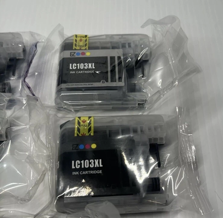 EZ Ink Cartridges for Brother LC103XL Black New Sealed NIP 5 Pcs - Image 3 of 4