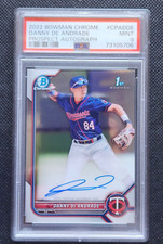 2022 1st Bowman Chrome Prospect Danny De Andrade Minnesota Twins Auto PSA 9