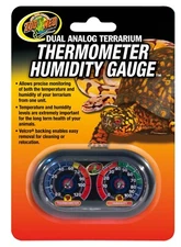 Zoo Med Dual Analog Terrarium Thermometer/Humidity Gauge