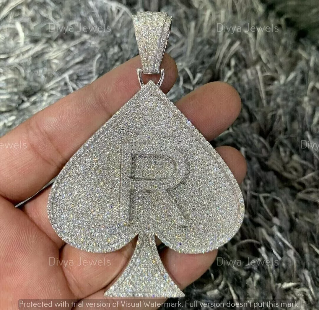Diamond spade pendant deals