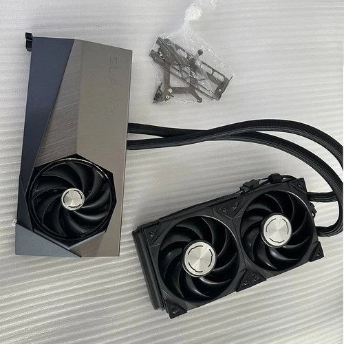 For MSI RTX4090 SUPRIM LIQUID Water-cooled radiator Heatsink Cooling Fan/Bad PCB