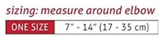 MLR Sport Care Adjustable Elbow Support Black One Size(7"-15")