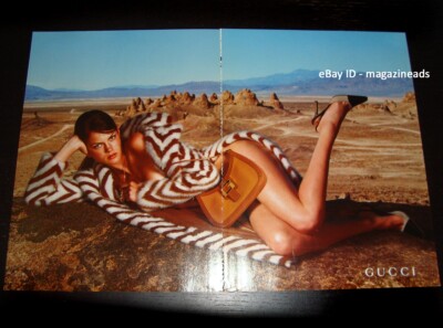 GUCCI 4-Page PRINT AD Fall 2000 MINI ANDEN women legs ankles feet thighs SEXY!
