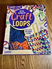 Made by Me"-Neon Rainbow Crafts Loops 162 Weaving Hotpad Loops For Loom