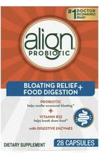 Align Probiotic Bloating Relief & Food Digestion 28 Capsules Exp 2/2026