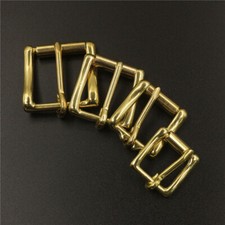 2X DIY Replacement Heavy Duty Solid Brass Roller Belt Buckle Inner Wide 13-38mm