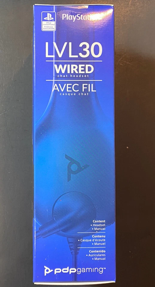 Official PS4 Wired Chat Headset LVL30 [ Black Edition ] NEW - Image 3 of 4