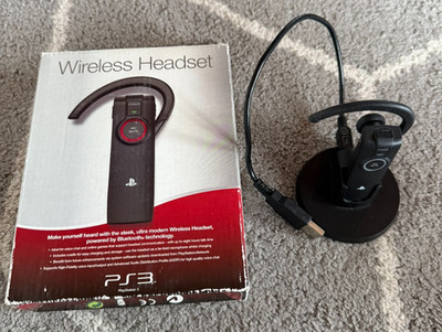 Original Wireless Headset für Sony Playstation 3 Schwarz | PS3 Modell