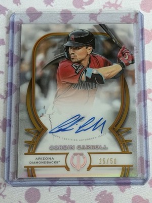 2026 Topps Tribute Corbin Carroll Auto Gold /50 #TA-CC Diamondbacks