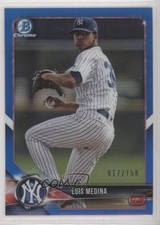 2018 Bowman Draft Chrome Blue Refractor 17/150 Luis Medina #BDC-17 07d9