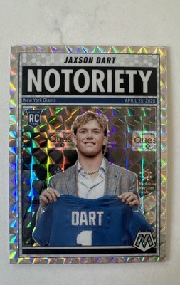 2025 Panini Mosaic - Notoriety Jaxson Dart #11 Mosaic Prizm (RC)