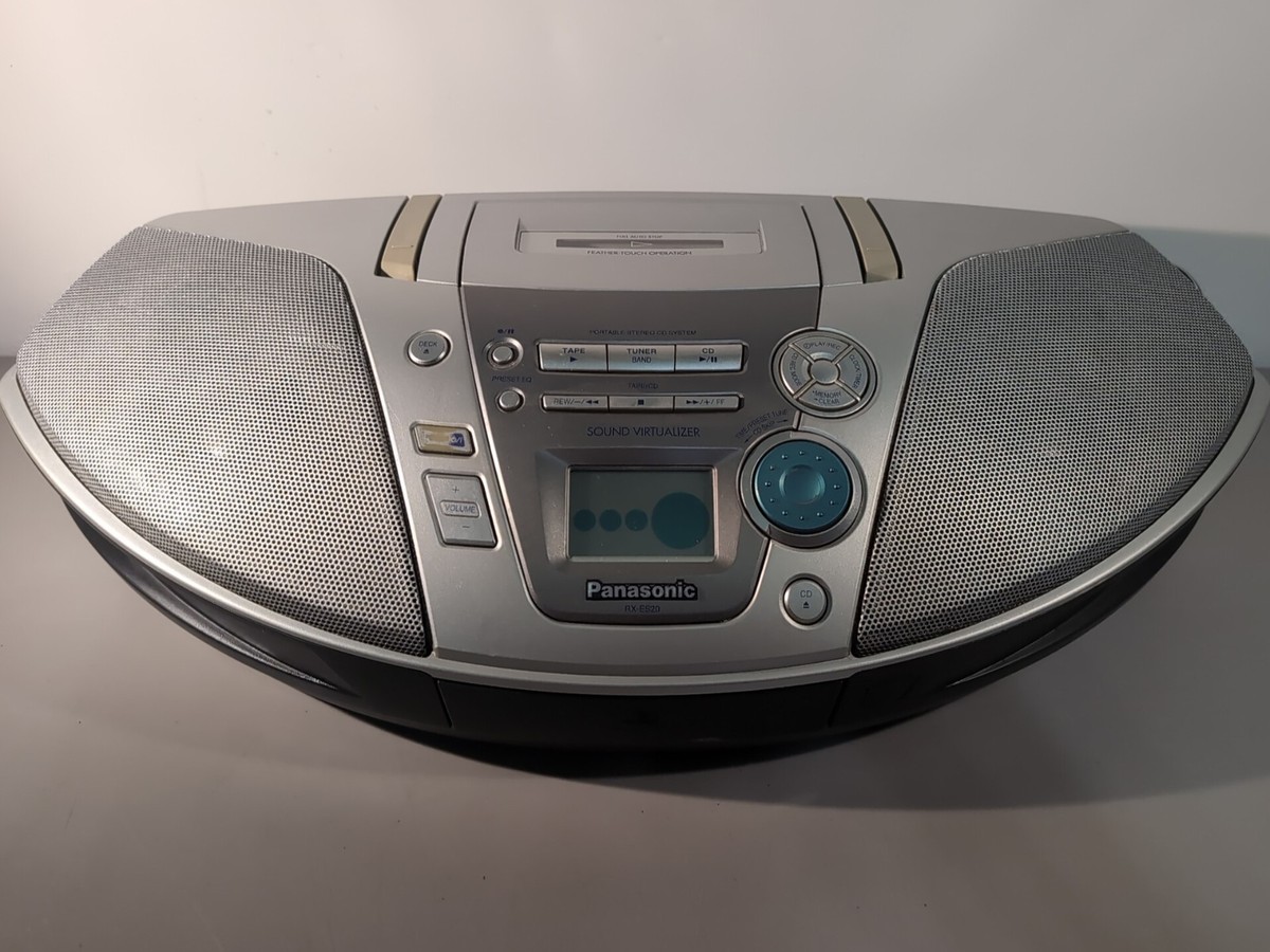 Panasonic RX-ES20 CD/Radio/Cassette Boombox for sale online Panasonic RX-ES20 CD/Radio/Cassette Boombox for sale online