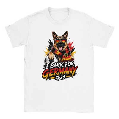 Fußball T-Shirt World Cup 2026 Unisex Hunde Fan Shirt Deutschland FIFA WM
