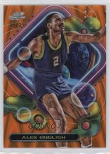 2023-24 Topps Cosmic Chrome Orange Galactic Refractor 15/25 Alex English HOF 7y2