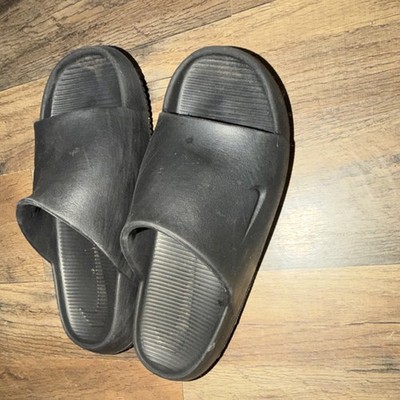 Nike Black Slide Sandals Men Lightweight Synthetic Upper Sports