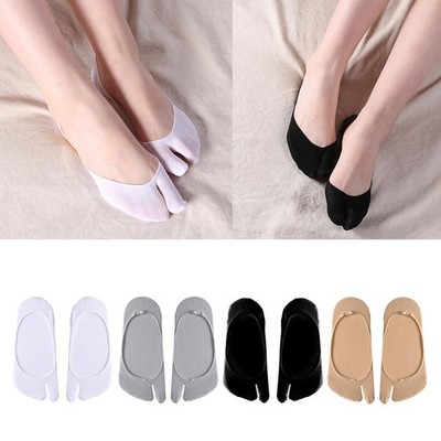 Damen Tabi No Show Socken Unsichtbare Kimono Geta Zehensocken für Flip Flops