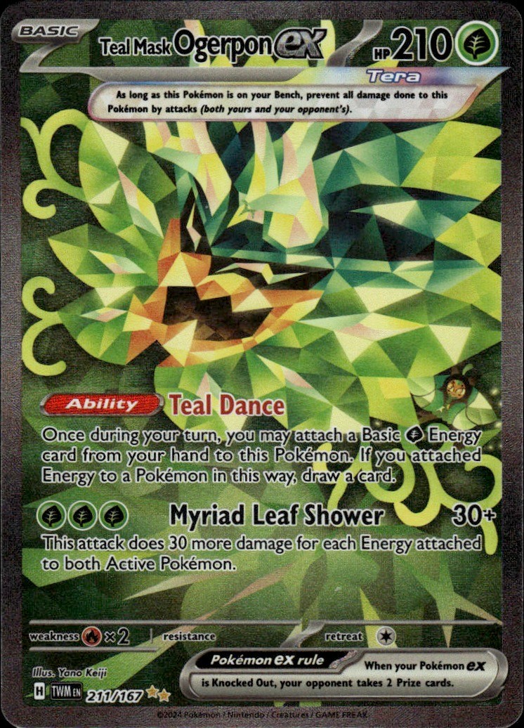 Teal Mask Ogerpon ex - Holo Special Illustration Rare SV06