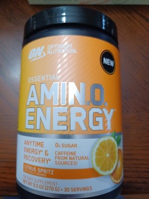 Sealed Optimum Nutrition Essential Amino Energy Citrus Spritz 9.5oz 30 Servings 