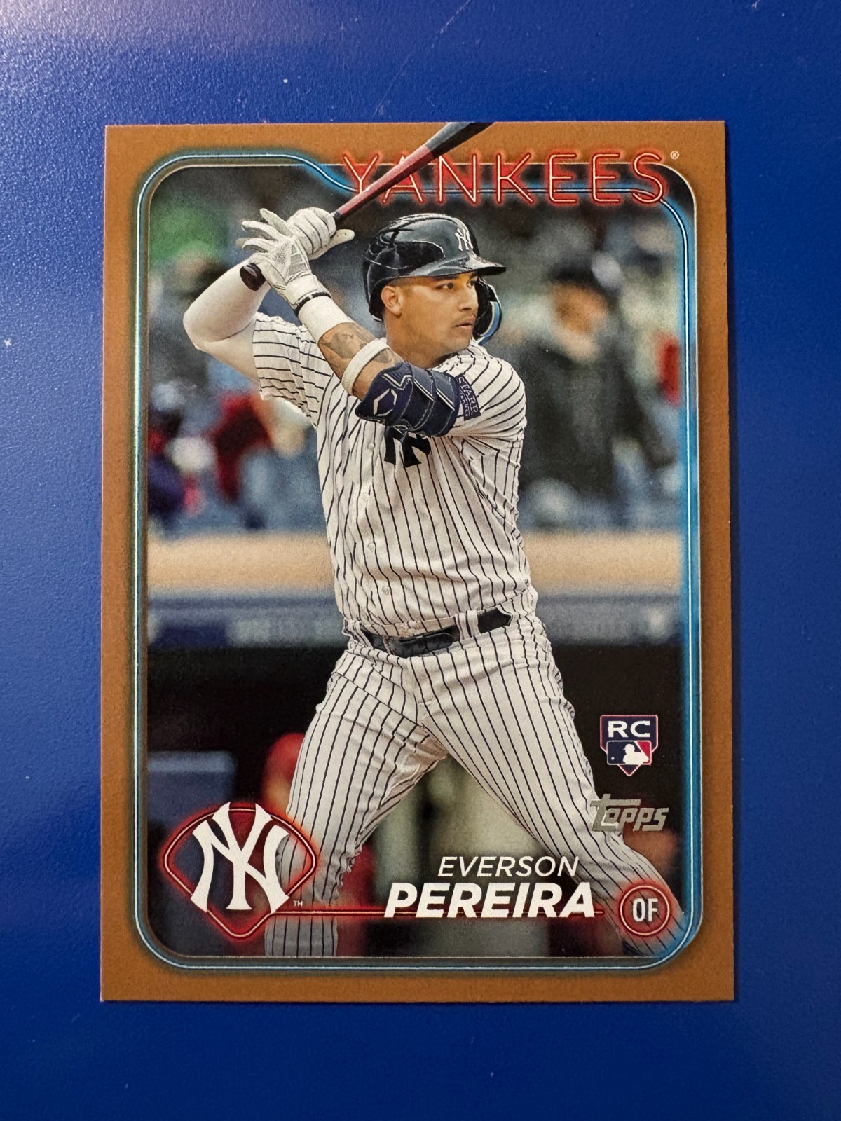 2024 Topps Gold Parallel Everson Pereira #461 1017/2024 Yankees RC