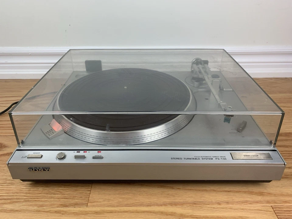 SONY PS-T33 Stereo Turntable Full-Auto Direct Drive Record Player JAPAN 1981 - Image 2 of 4