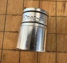 Snap-on Tools USA 3/8" Drive 1/2" SAE 6 Point Chrome Socket FS161 Old Logo 1948-