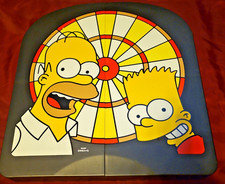 Vintage The Simpsons Electronic Dart Board & Cabinet 2003 Bart & Homer (Working)