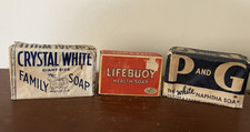 Vintage Lot of 3 Bar Soaps ~  P And G,  Cryst...