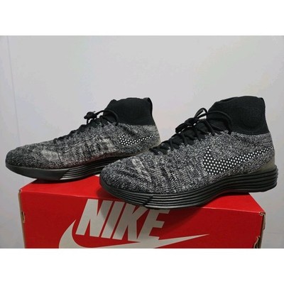 Size 10.5 - Nike Lunar Magista 2 Flyknit FC Black White