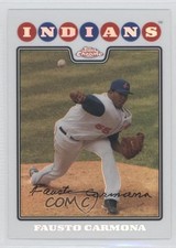 2008 Topps Chrome Refractor Roberto Hernandez Fausto Carmona #93 0m8