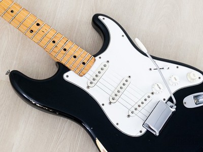 1975 Fender Stratocaster Vintage Guitar Black w/ Case | eBay