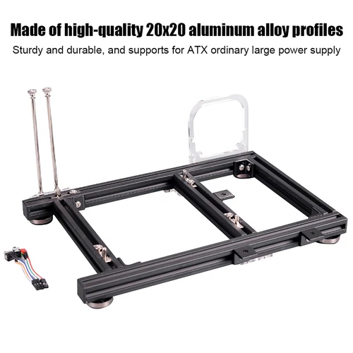 DIY Open Frame Wärmeableitung Aluminiumlegierung Computer PC Gehäuse Chassi KUI