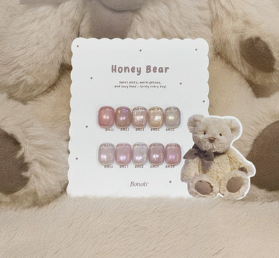 Bonoir Honey Bear Magnet Gel Polish Nail Art Gel K-Beauty