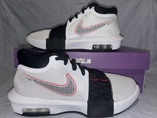 Nike Lebron Witness 8 White Black Basketball Shoes FB2239-103 Mens Size 8