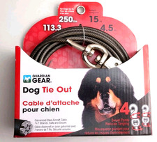 Dog Tie-Out Comfort Snap 15ft, XXL Heavy Duty Up to 250lbs
