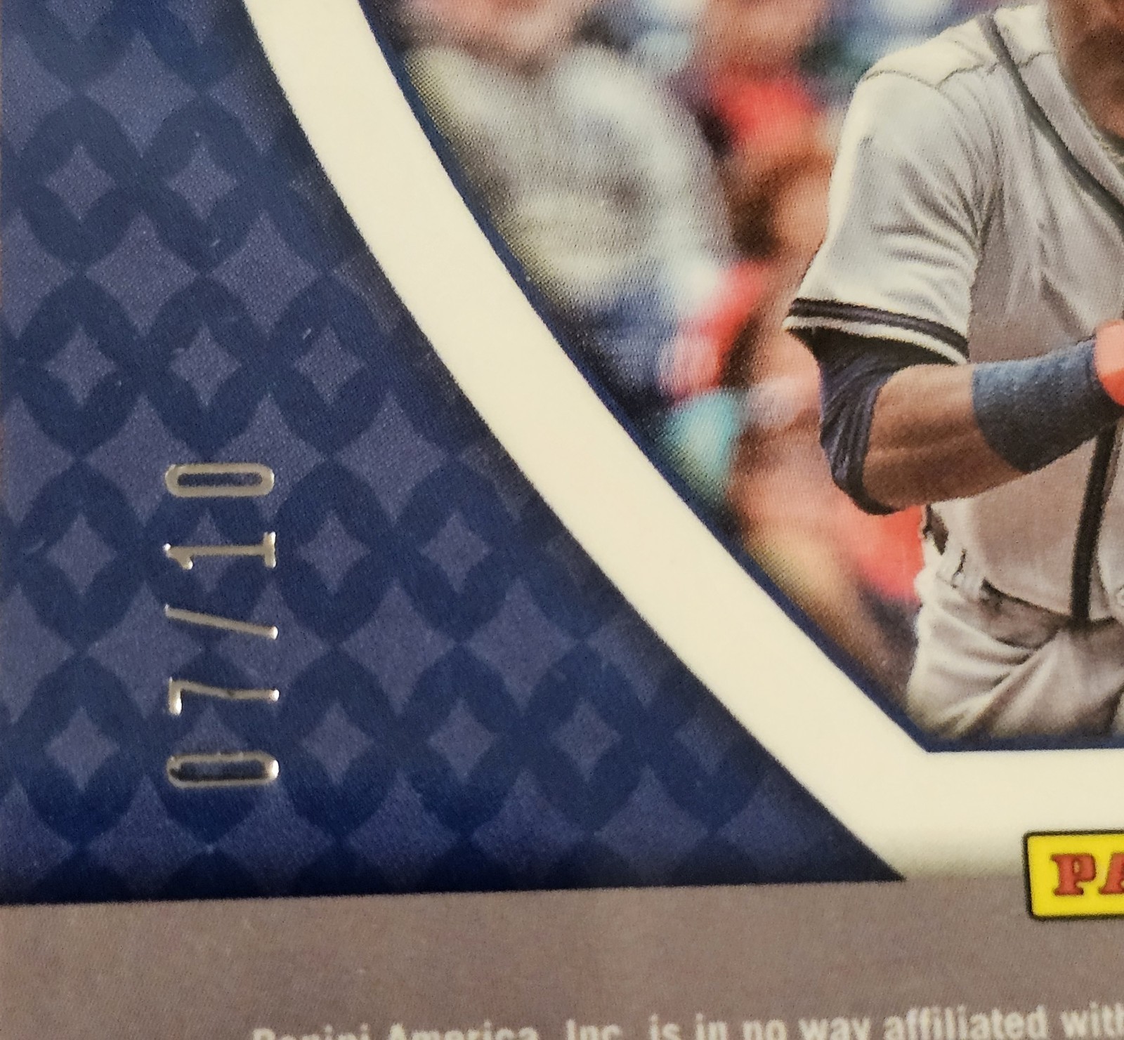 ​2018 Panini Chronicles Ronald Acuna Jr. GOLD Prizm Refractor RC #'d /10 PSA 9  view 3