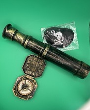 Cosplay Pirate Accessories Telescope Compass And Eyepatch