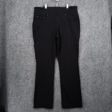JAG Jeans Womens 16 33 Black Paley Boot Cut High Rise Stretch Pull On Denim