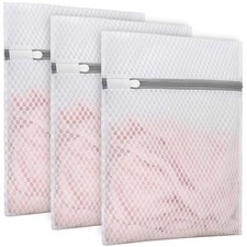 3Pcs Durable Honeycomb Mesh Laundry Bags for Delicates 9 x 12 Inches 3 Small
