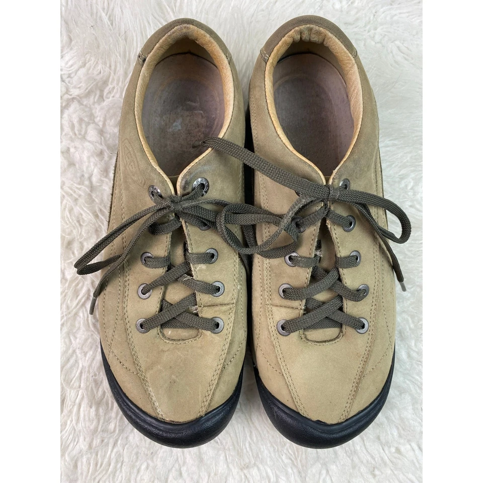 Zapatos de senderismo Keen US 9 EU 39.5 cuero nobuck tostado con cordones Foto 2 de 4