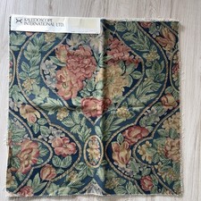 VTG Lot of 5 Floral Kaleidoscope Inter Tapestry Samples UK 90 s Fabric 26x26 NEW