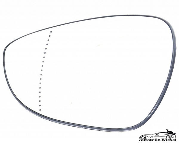 Glas AußEnspiegel FüR Ford Fiesta Van B-Max Beheizt Chrom Links 08-25-image