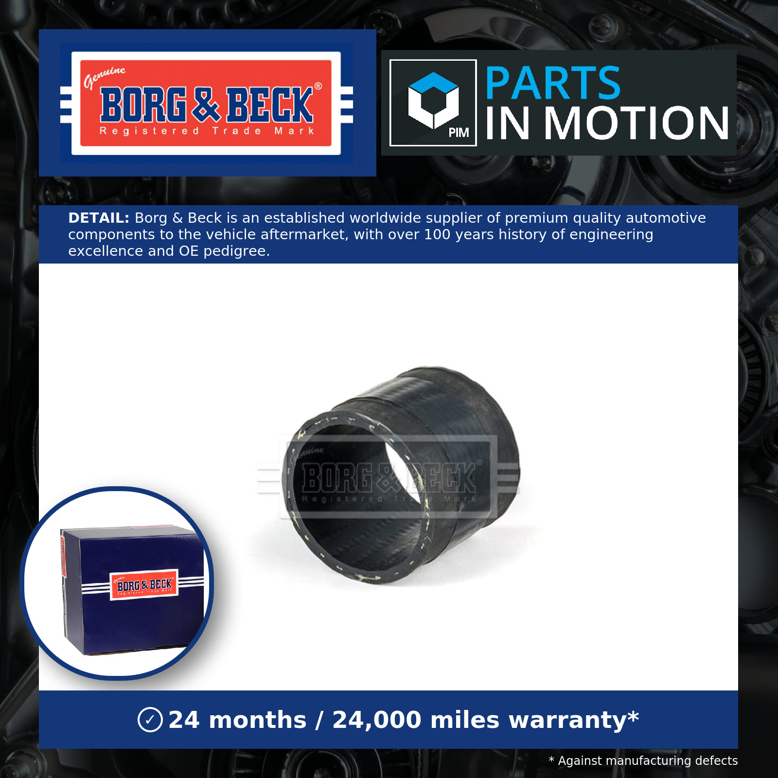 Turbo Hose BTH1096 Borg & Beck Charger 1J0145834A Genuine Top Quality Guaranteed