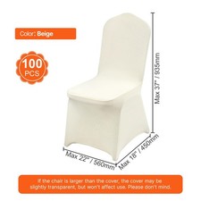 100PCS Stretch Spandex Folding Chair Covers Removable Washable for Wedding Party