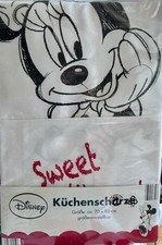 Minnie Mouse kitchen apron from Germany in black, red and white. Mint condition
