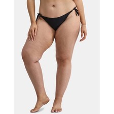 No Boundaries Junior Side Tie Bikini Bottoms, Black Size xXL 20 