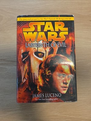 Star Wars Labyrinth Of Evil James Luceno 2005 Hardcover 1st Edition Torn Jacket