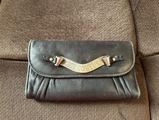 Vintage Y2K Juicy Couture Mad Money Black Leather Wallet